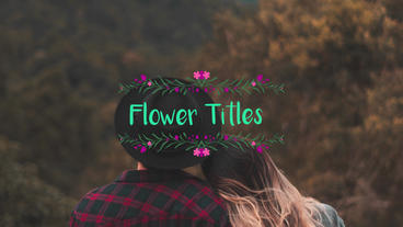 Flower Titles – After Effects