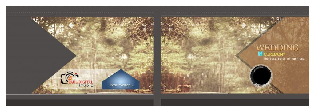 Wedding Album Cover PSD Free Download 12&times;36