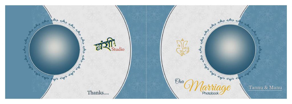 Wedding Album Cover PSD Free Download 12×36
