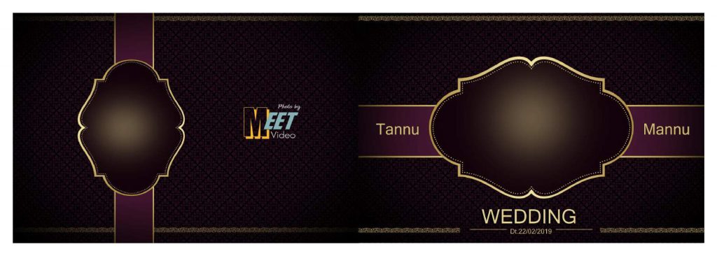 Wedding Album Cover PSD Free Download 12×36