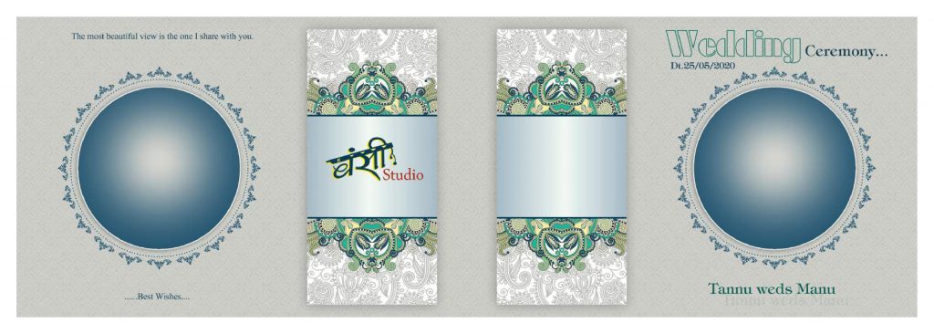 Wedding Album Cover PSD Free Download 12×36
