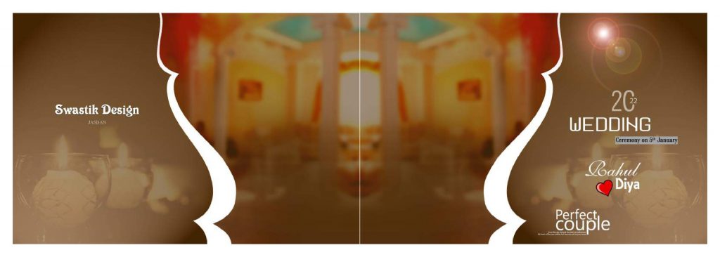 Wedding Album Cover PSD Free Download 12&times;36
