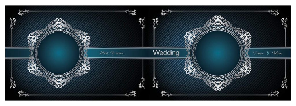 Wedding Album Cover PSD Free Download 12×36