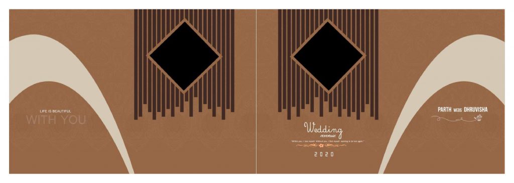 Wedding Album Cover PSD Free Download 12&times;36