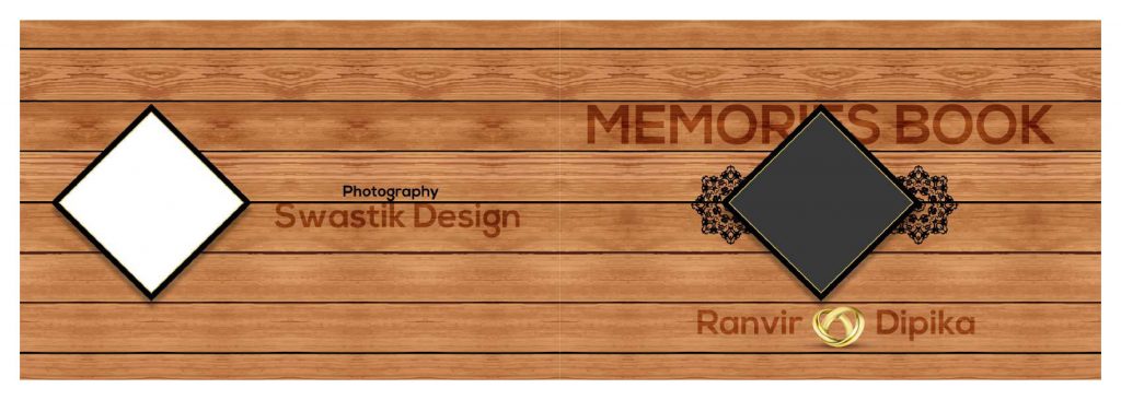 Wedding Album Cover PSD Free Download 12×36
