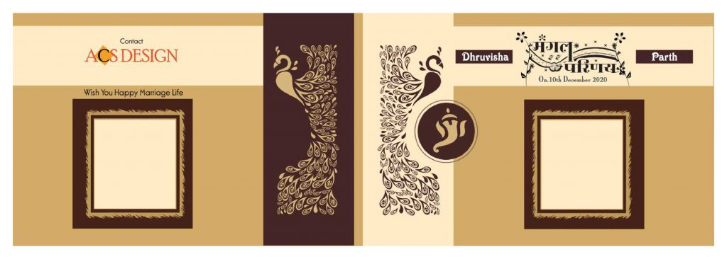 Wedding Album Cover PSD Free Download 12&times;36