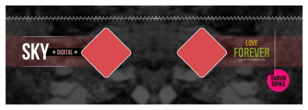 Wedding Album Cover PSD Free Download 12×36