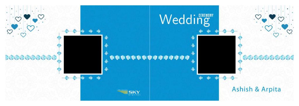 Wedding Album Cover PSD Free Download 12×36