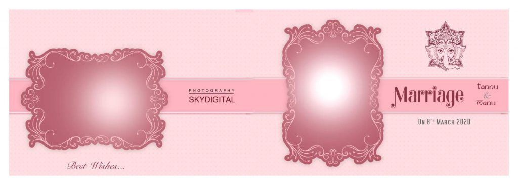 Wedding Album Cover PSD Free Download 12&times;36