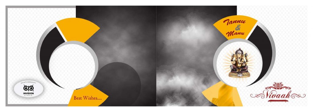 Wedding Album Cover PSD Free Download 12×36