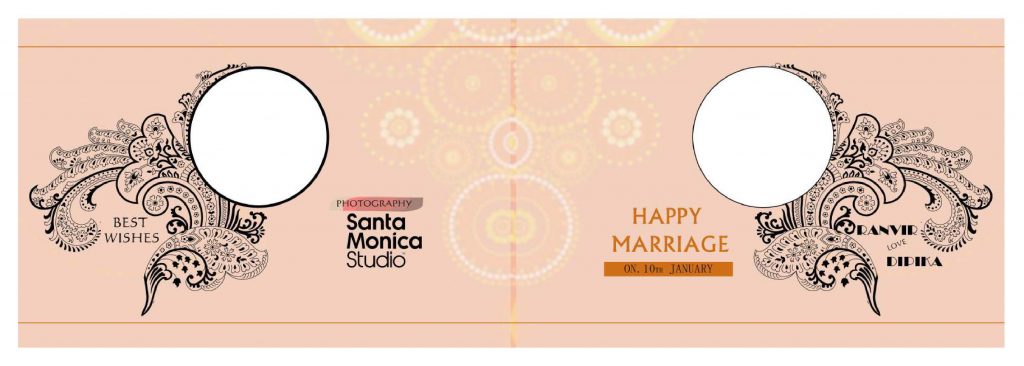 Wedding Album Cover PSD Free Download 12&times;36