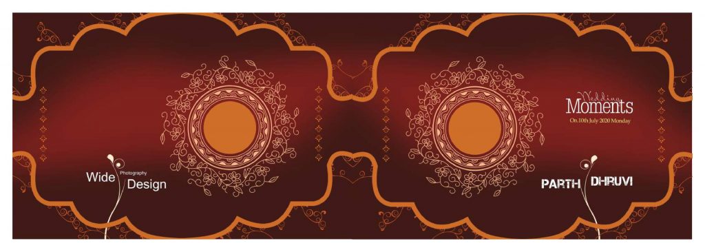 Wedding Album Cover PSD Free Download 12×36