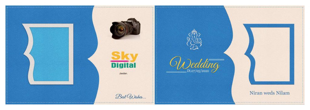 Wedding Album Cover PSD Free Download 12×36