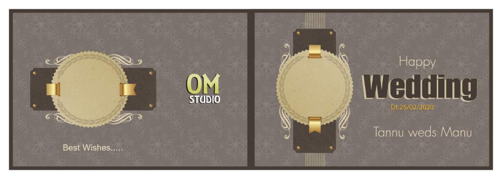 Wedding Album Cover PSD Free Download 12×36