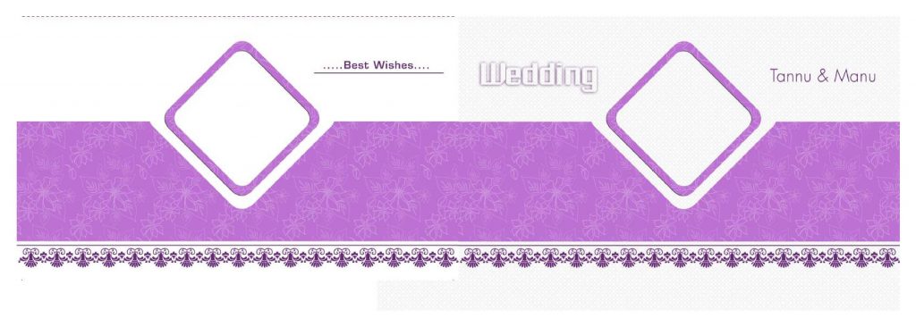 Wedding Album Cover PSD Free Download 12×36