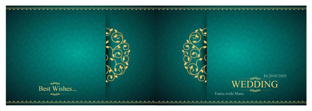 Wedding Album Cover PSD Free Download 12×36