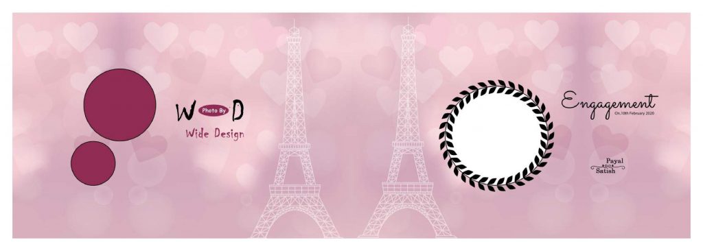 Wedding Album Cover PSD Free Download 12&times;36