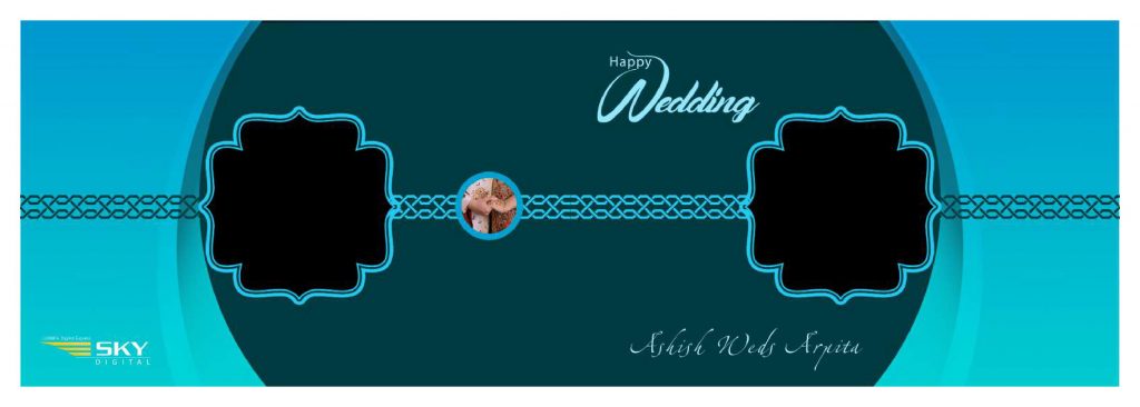 Wedding Album Cover PSD Free Download 12×36