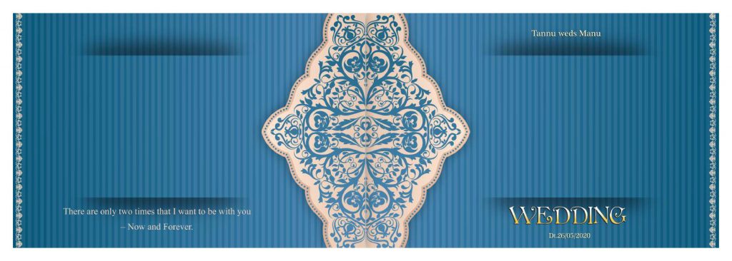 Wedding Album Cover PSD Free Download 12×36
