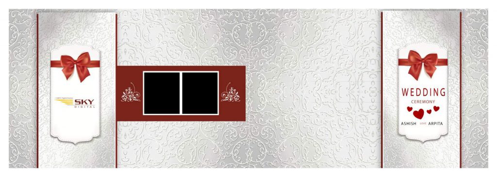 Wedding Album Cover PSD Free Download 12×36