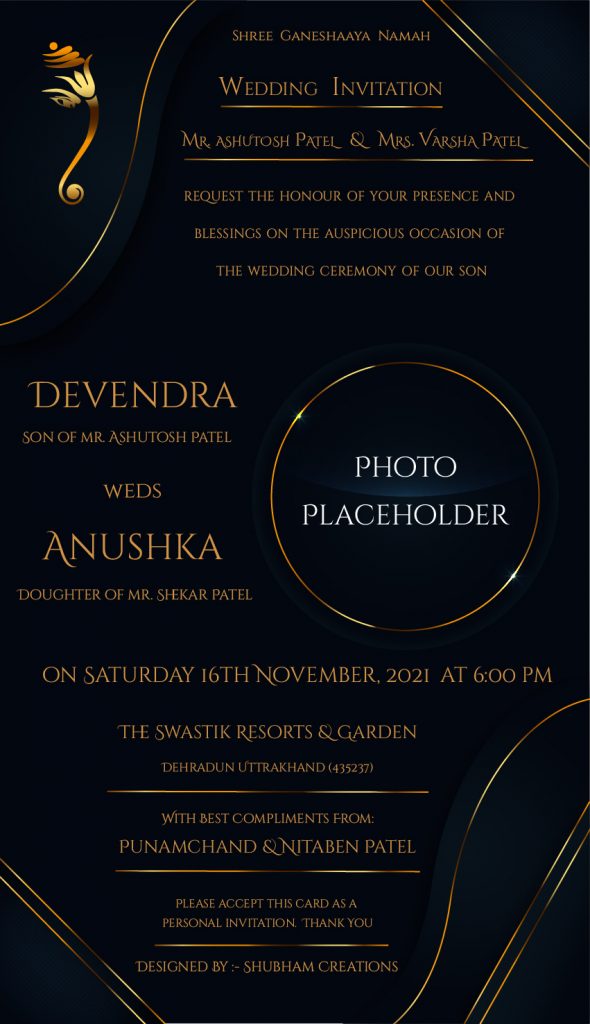 #Vol -1 Whatsapp Wedding Invitation PSD