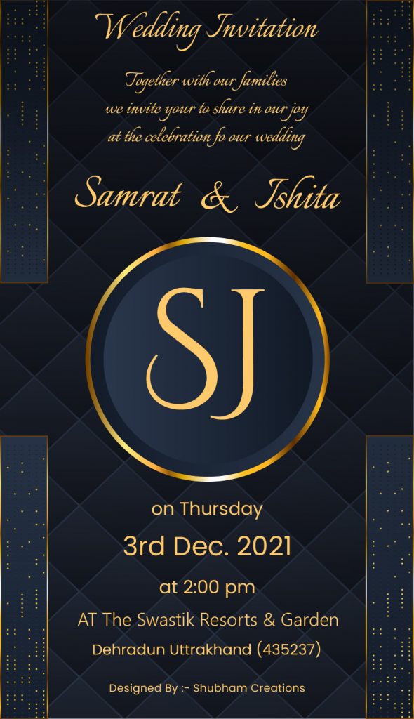 #Vol -1 Whatsapp Wedding Invitation PSD