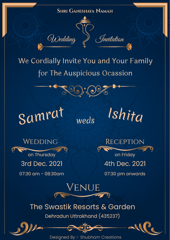 #Vol -1 Whatsapp Wedding Invitation PSD