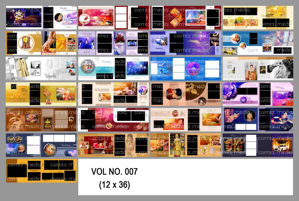 VOL-11-12×36 -INDIAN WEDDING ALBUM PSD TEMPLATE