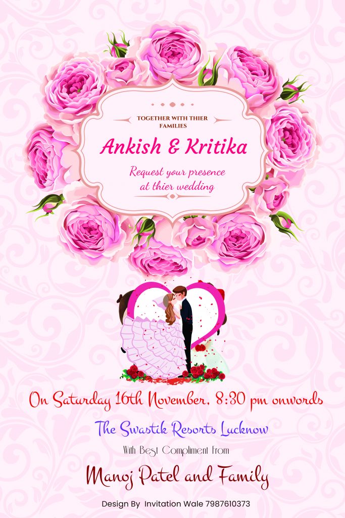#Vol -1 Whatsapp Wedding Invitation PSD