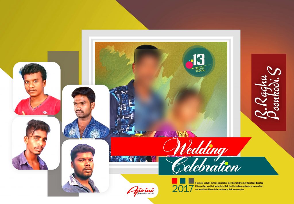 Premium Tamil Wedding Flex Design Psd