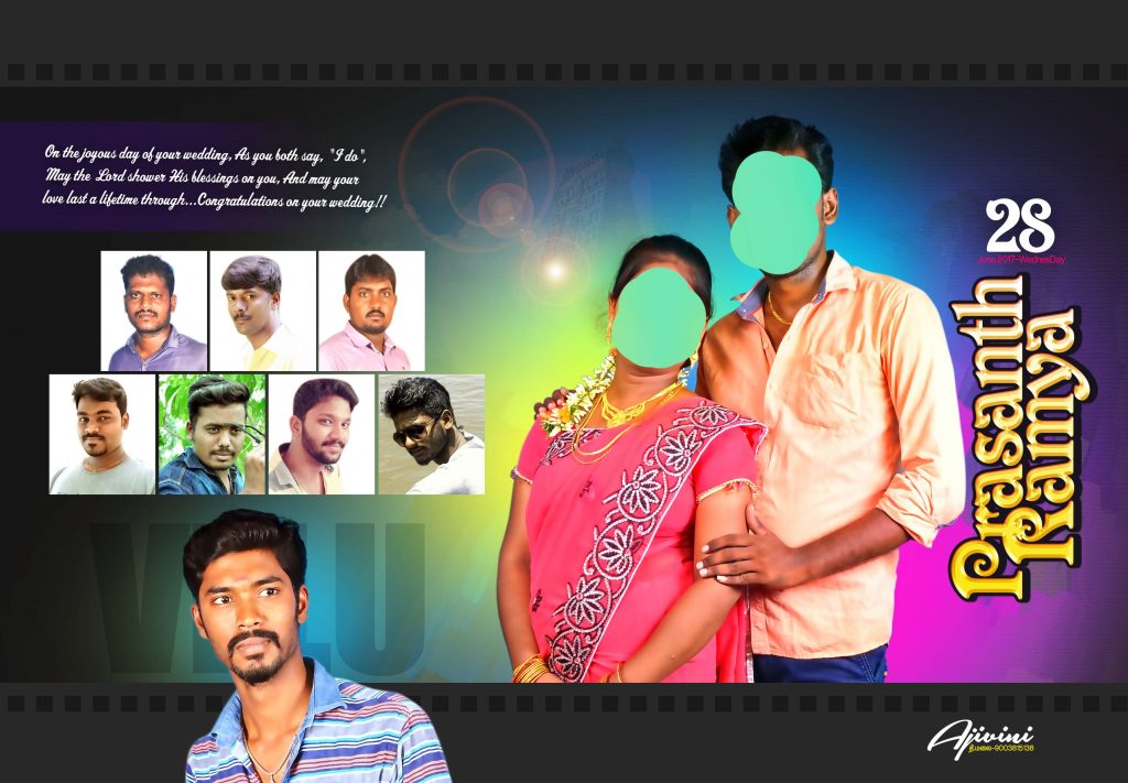 Premium Tamil Wedding Flex Design Psd
