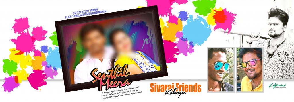 Premium Tamil Wedding Flex Design Psd