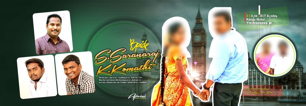 Premium Tamil Wedding Flex Design Psd