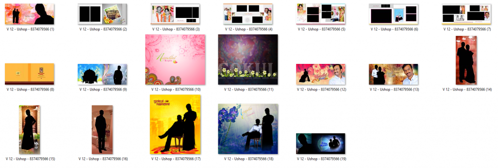 12&times;36 -INDIAN WEDDING ALBUM PSD TEMPLATE