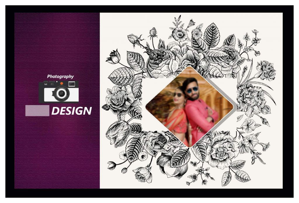 Premium Wedding Album Cover PSD Download 12×36