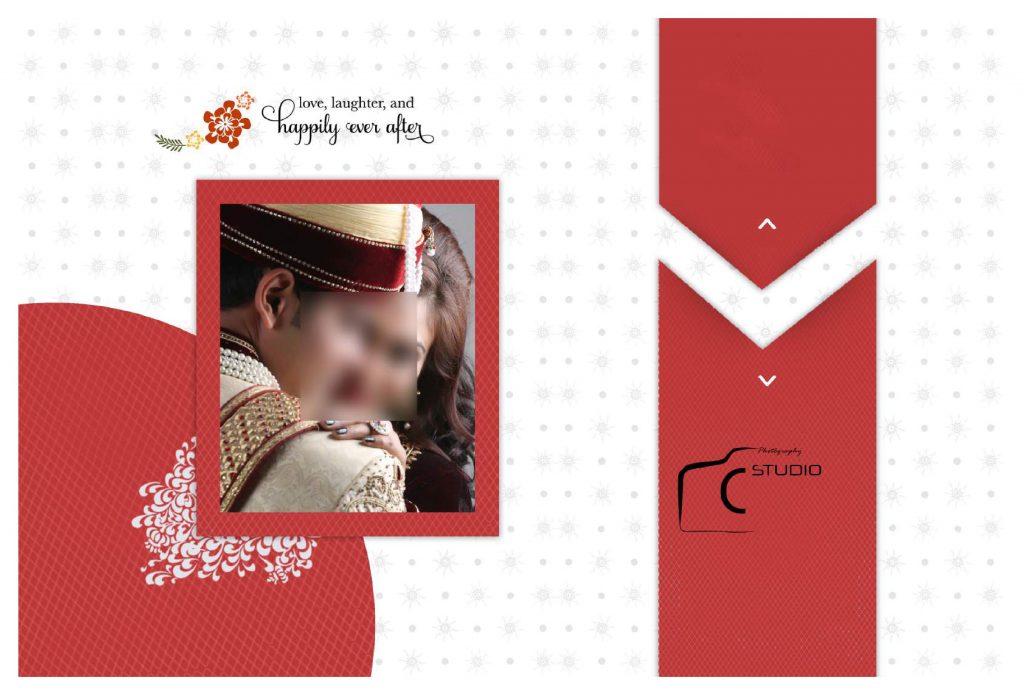 Premium Wedding Album Cover PSD Download 12×36