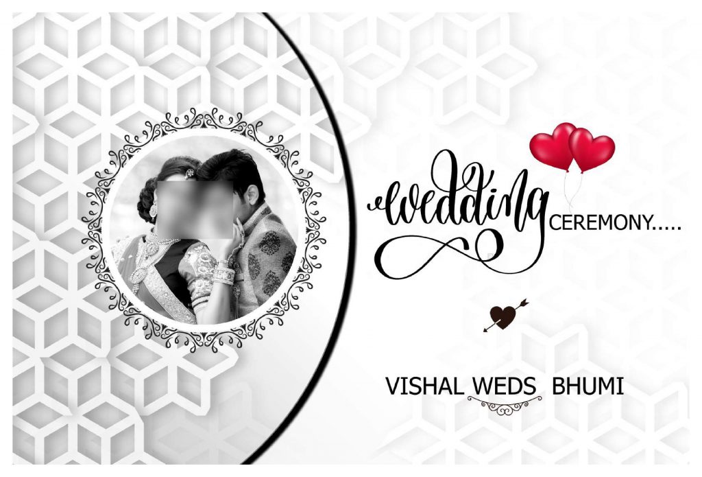 Premium Wedding Album Cover PSD Download 12×36