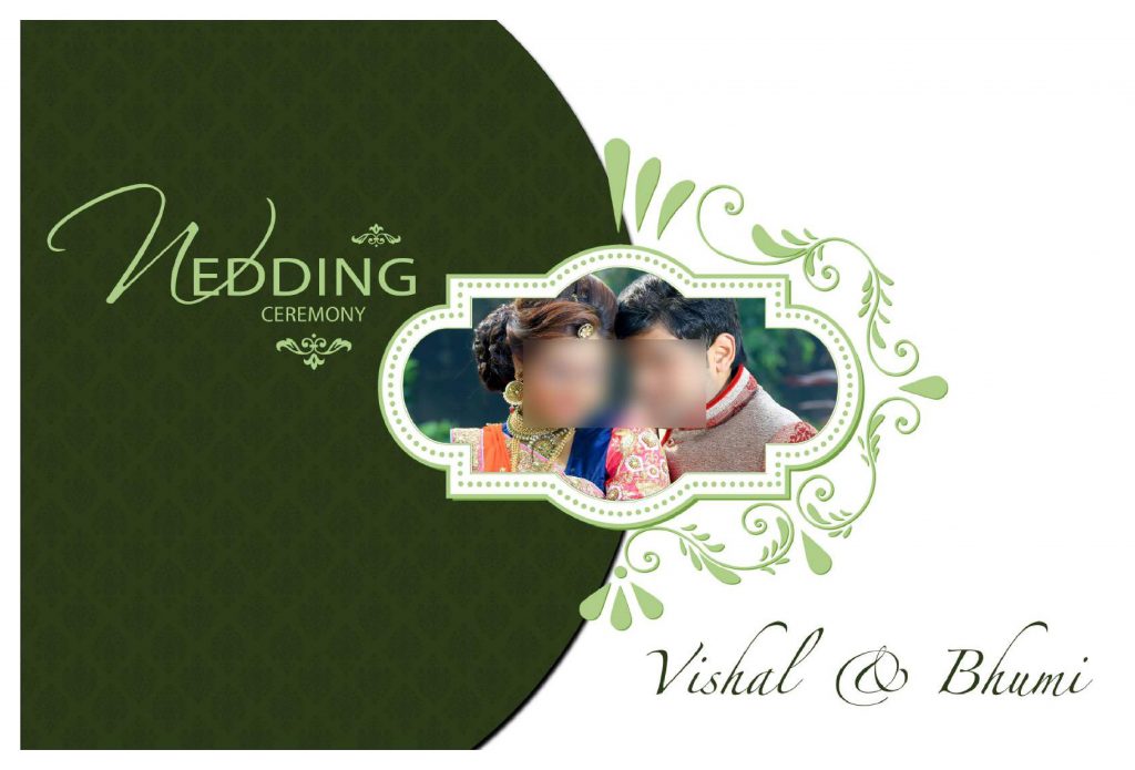Premium Wedding Album Cover PSD Download 12×36