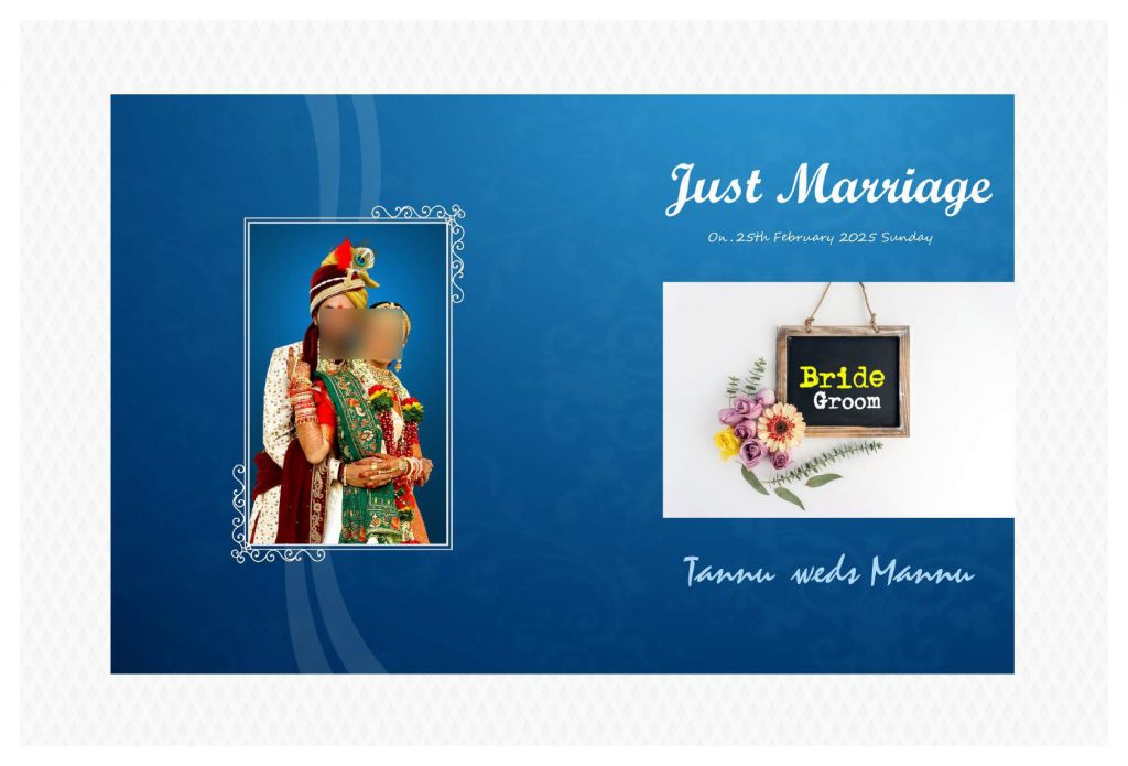 Premium Wedding Album Cover PSD Download 12×36