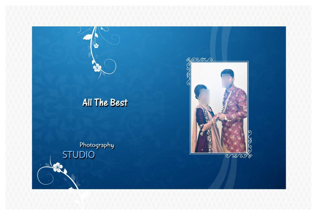 Premium Wedding Album Cover PSD Download 12×36
