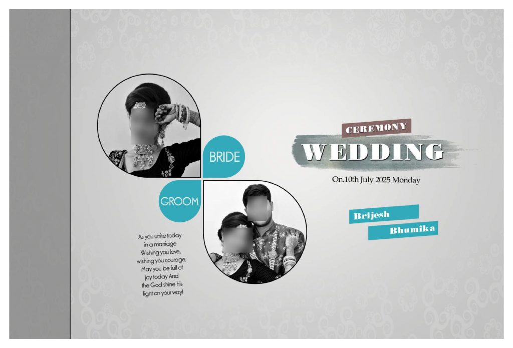 Premium Wedding Album Cover PSD Download 12×36