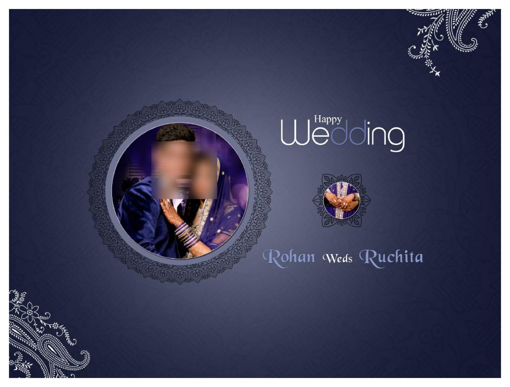 Premium Wedding Album Cover PSD Download 12×36