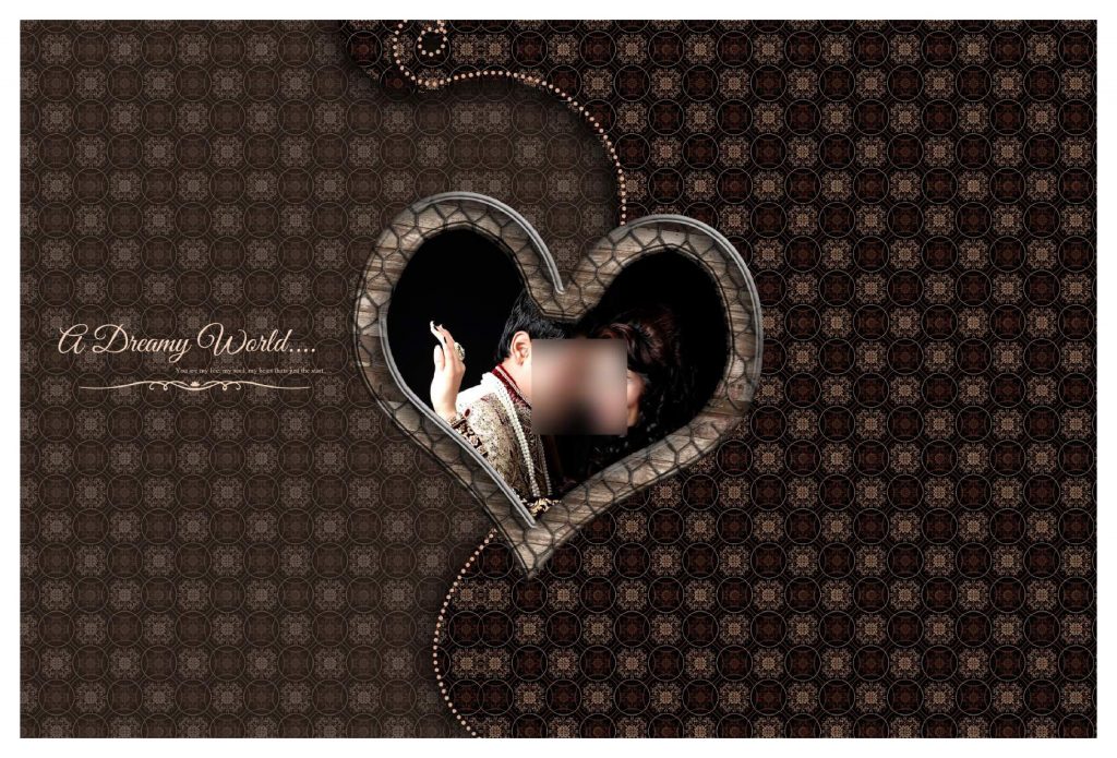 Premium Wedding Album Cover PSD Download 12×36