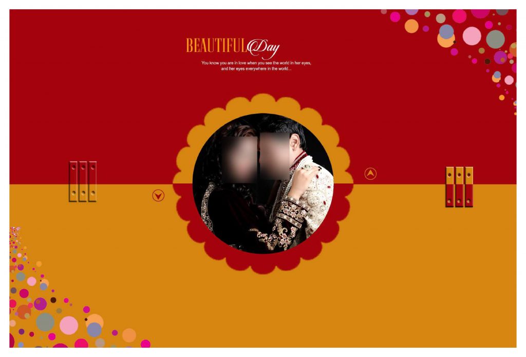 Premium Wedding Album Cover PSD Download 12×36