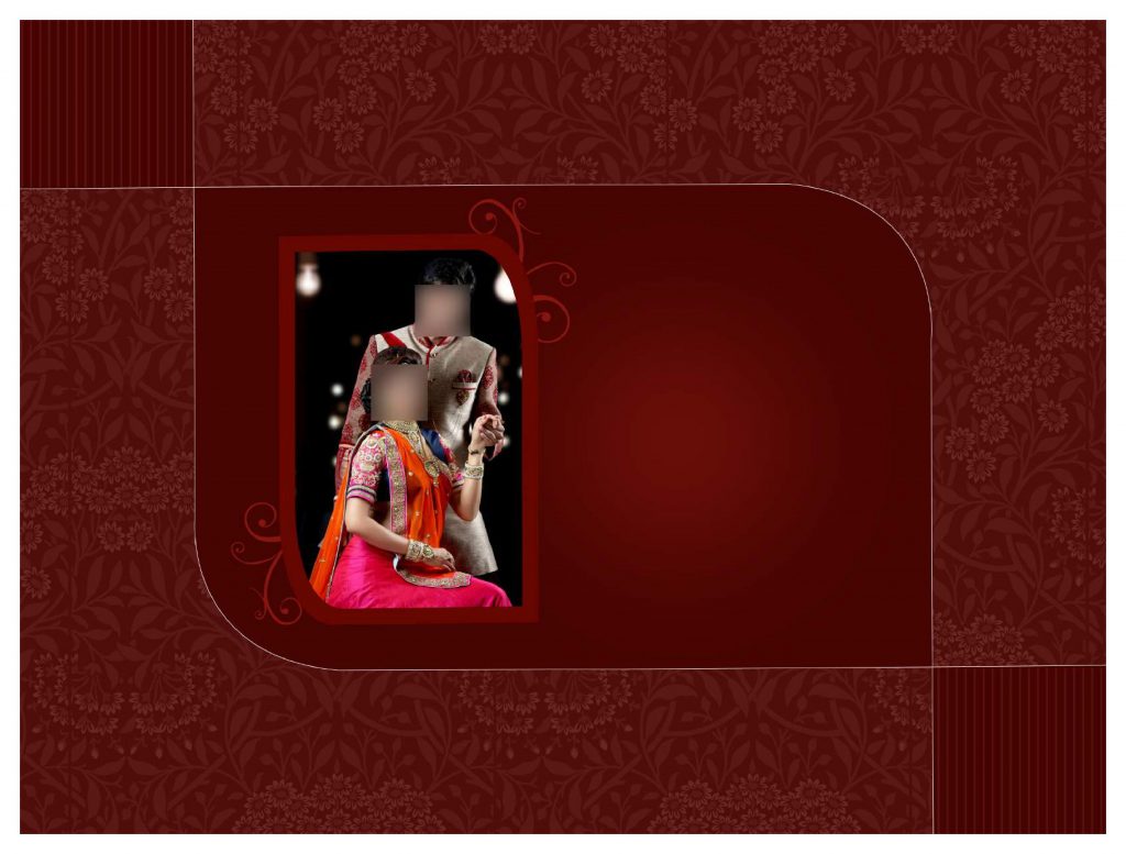 Premium Wedding Album Cover PSD Download 12×36