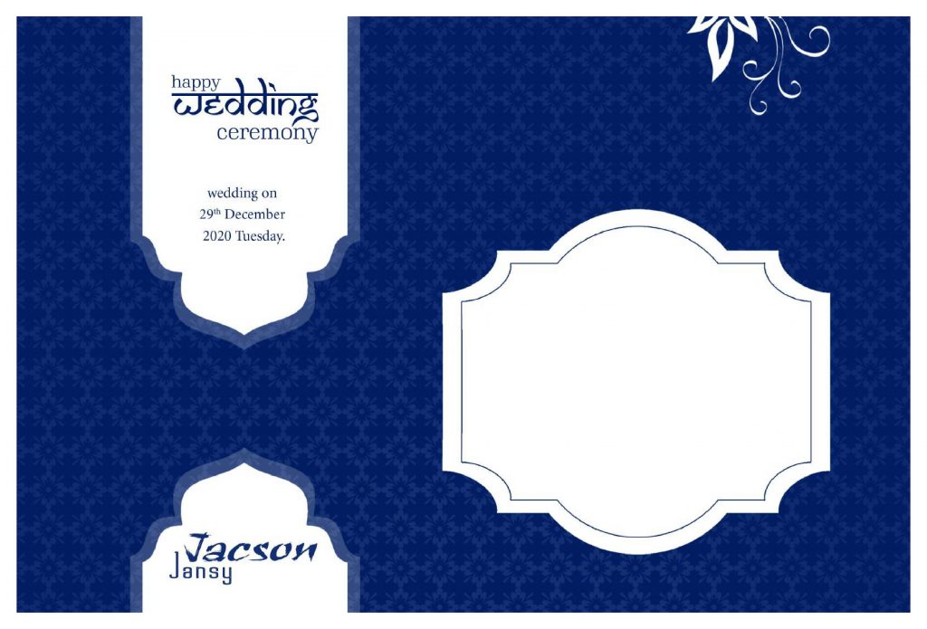 Premium Wedding Album Cover PSD Download 12×36