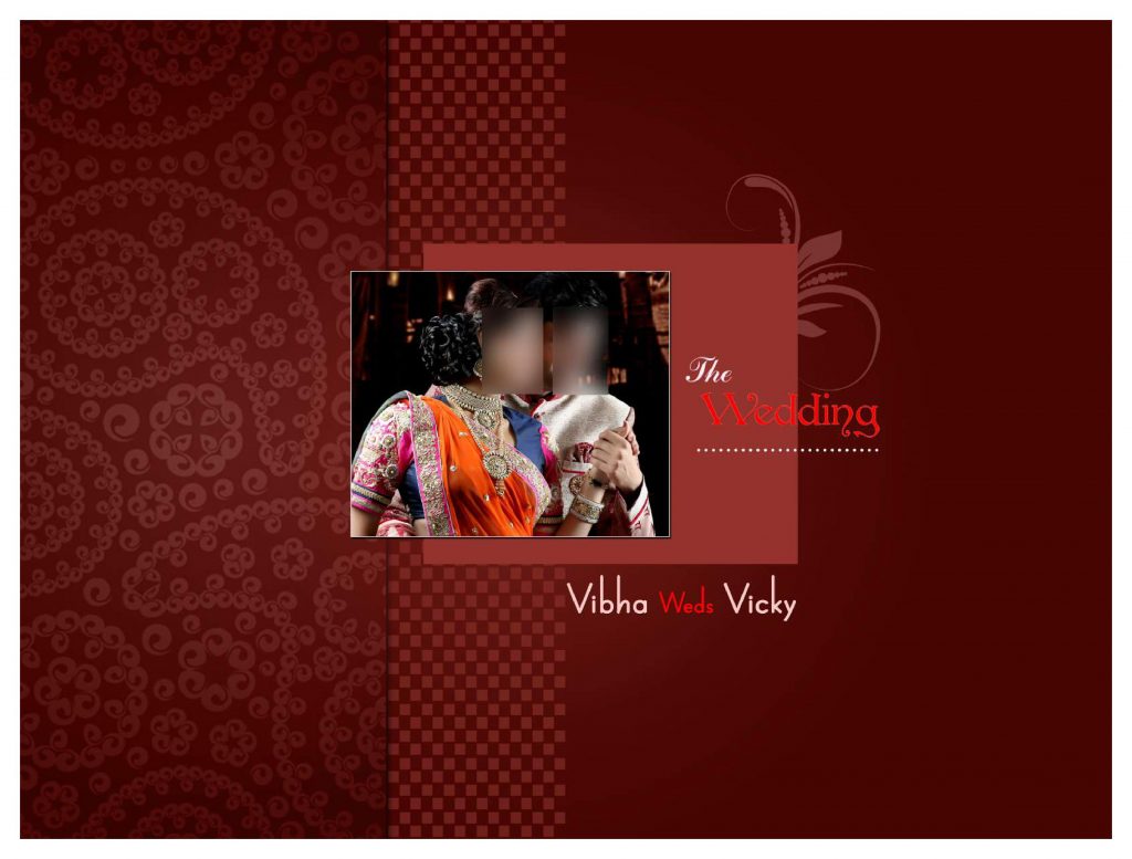 Premium Wedding Album Cover PSD Download 12×36