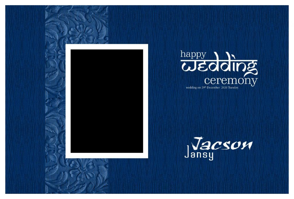 Premium Wedding Album Cover PSD Download 12×36