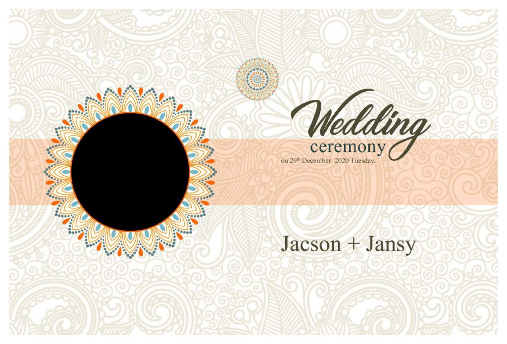 Premium Wedding Album Cover PSD Download 12×36