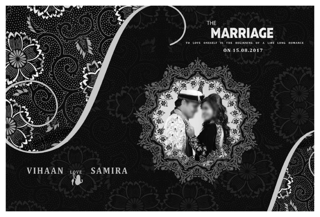 Premium Wedding Album Cover PSD Download 12×36
